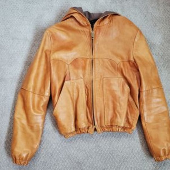 Vintage Leather Crop Jacket - Picture 1 of 4